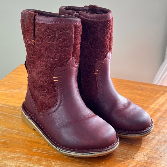 Clarks Comet Pop Leather Toddler Boots - Picture 4 of 12